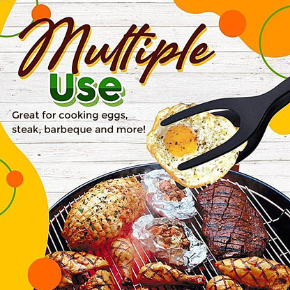 🥩 2-in-1 Spatula Clip – Heat-Resistant Silicone & Non-Slip Handle