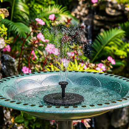 🌞2026 Upgrade 3.5W Solar Birdbath Pump with Color LED Lights💡