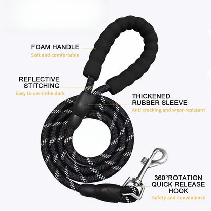 Night Safety Reflective Dog Harness & Leash Walking Kit