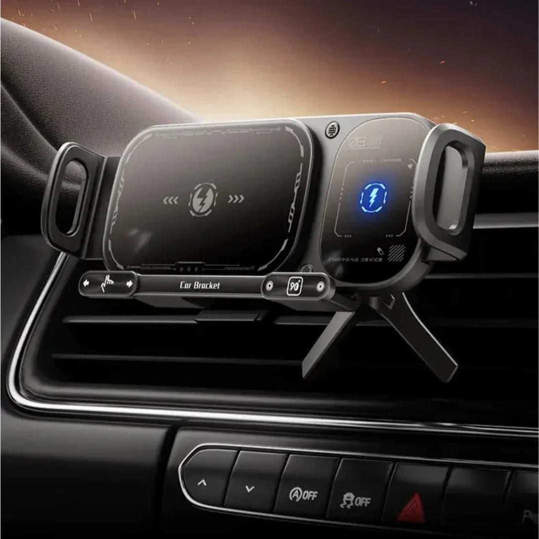VNSPORT 360° Rotating 15W Wireless Car Charger Mount