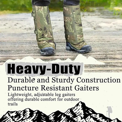 Unisex Outdoor Anti-Snake Gaiters, Durable Fabric for Trekking & Hunt