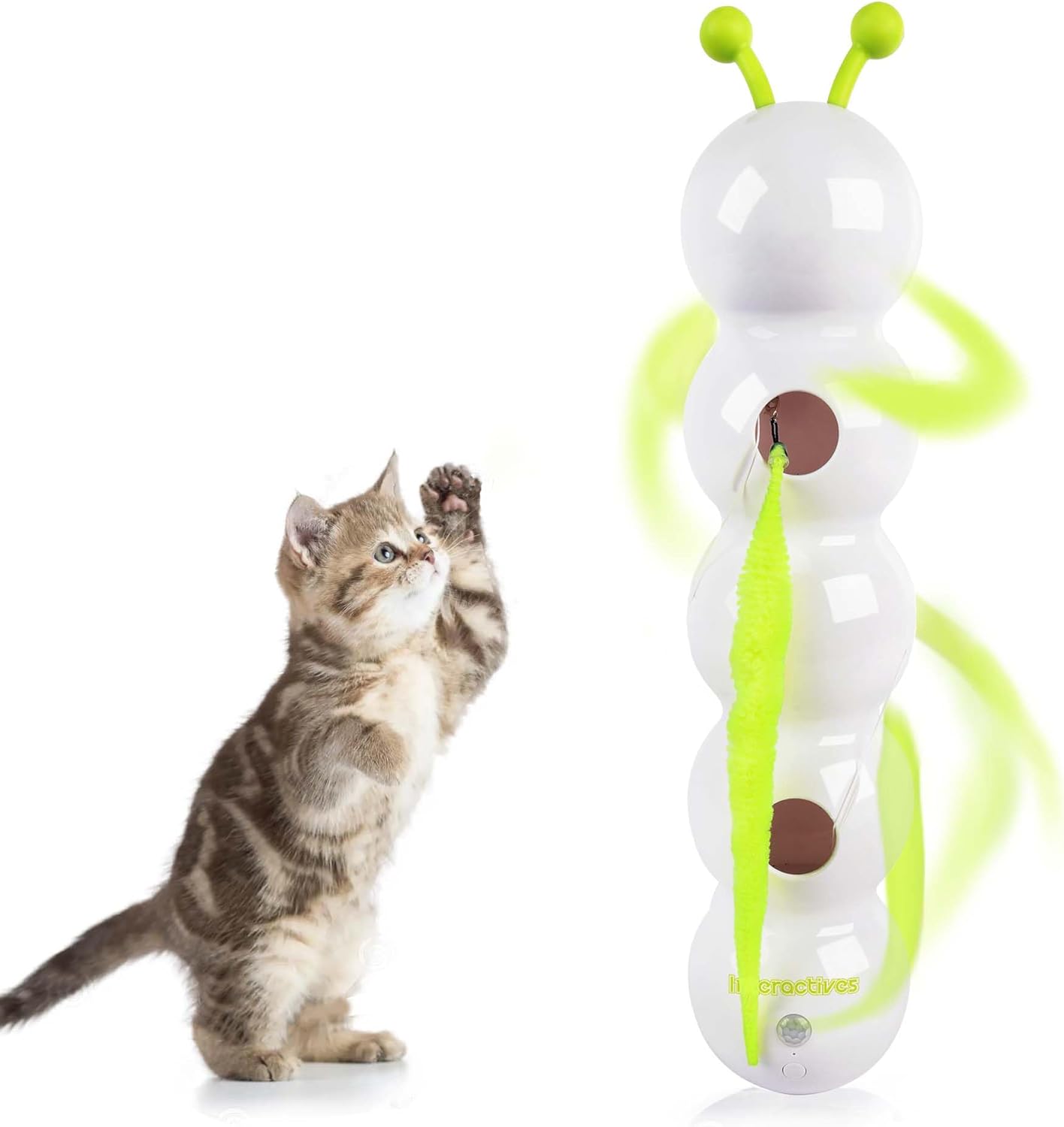 😽Smart Interactive Electric Caterpillar Cat Toy