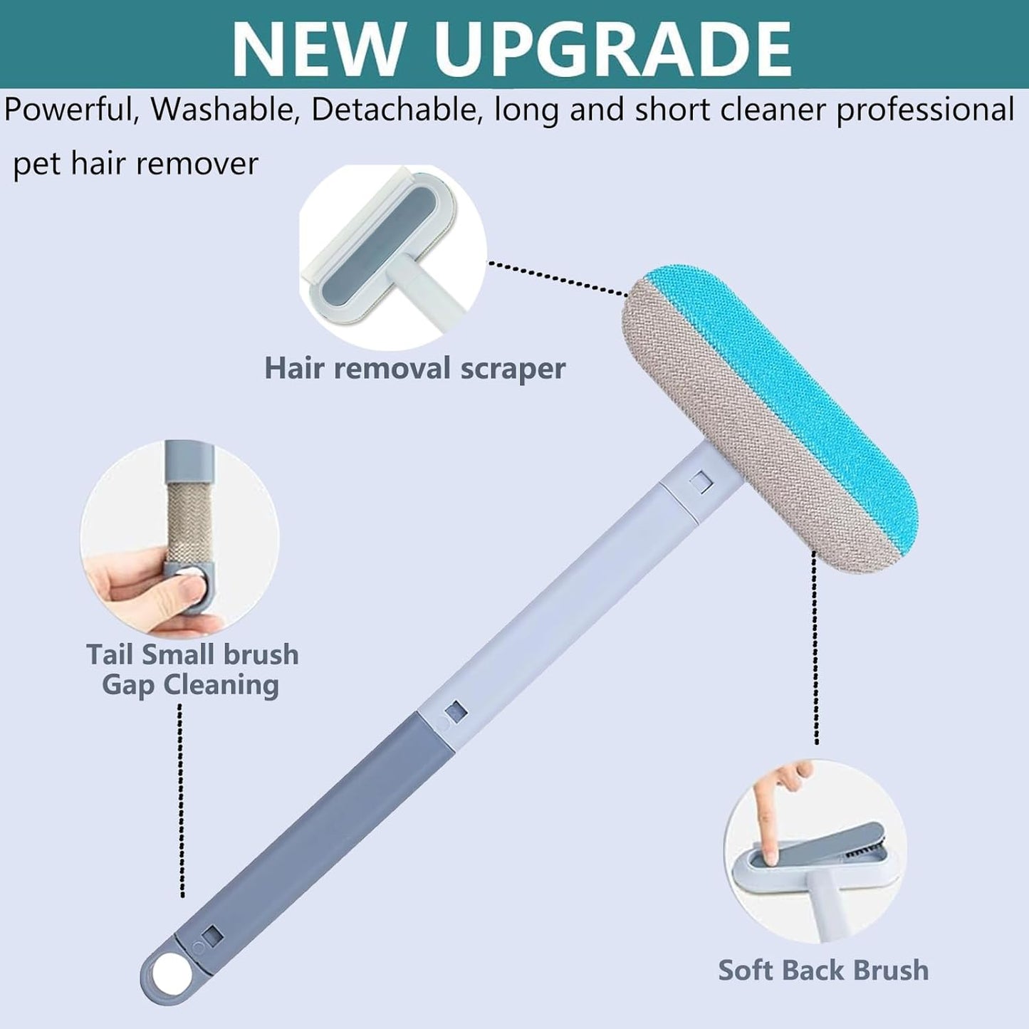 4 in 1 Pet Hair Remover, Reusable