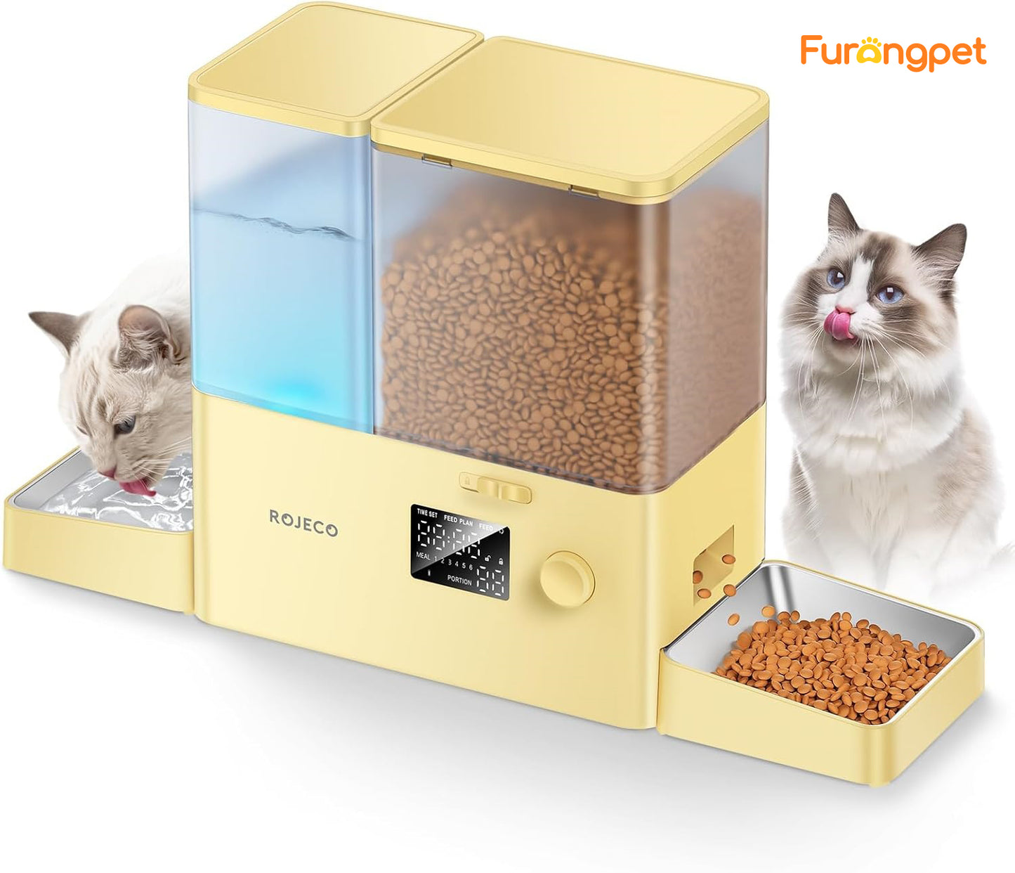 Pet Automatic Cat Feeder and Gravity Water Dispenser