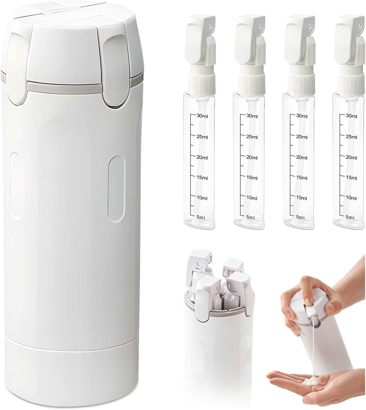 4-in-1 Travel Refillable Bottle Set