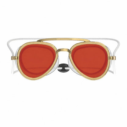 Retro Mirrored Swim Goggles With UV Protection