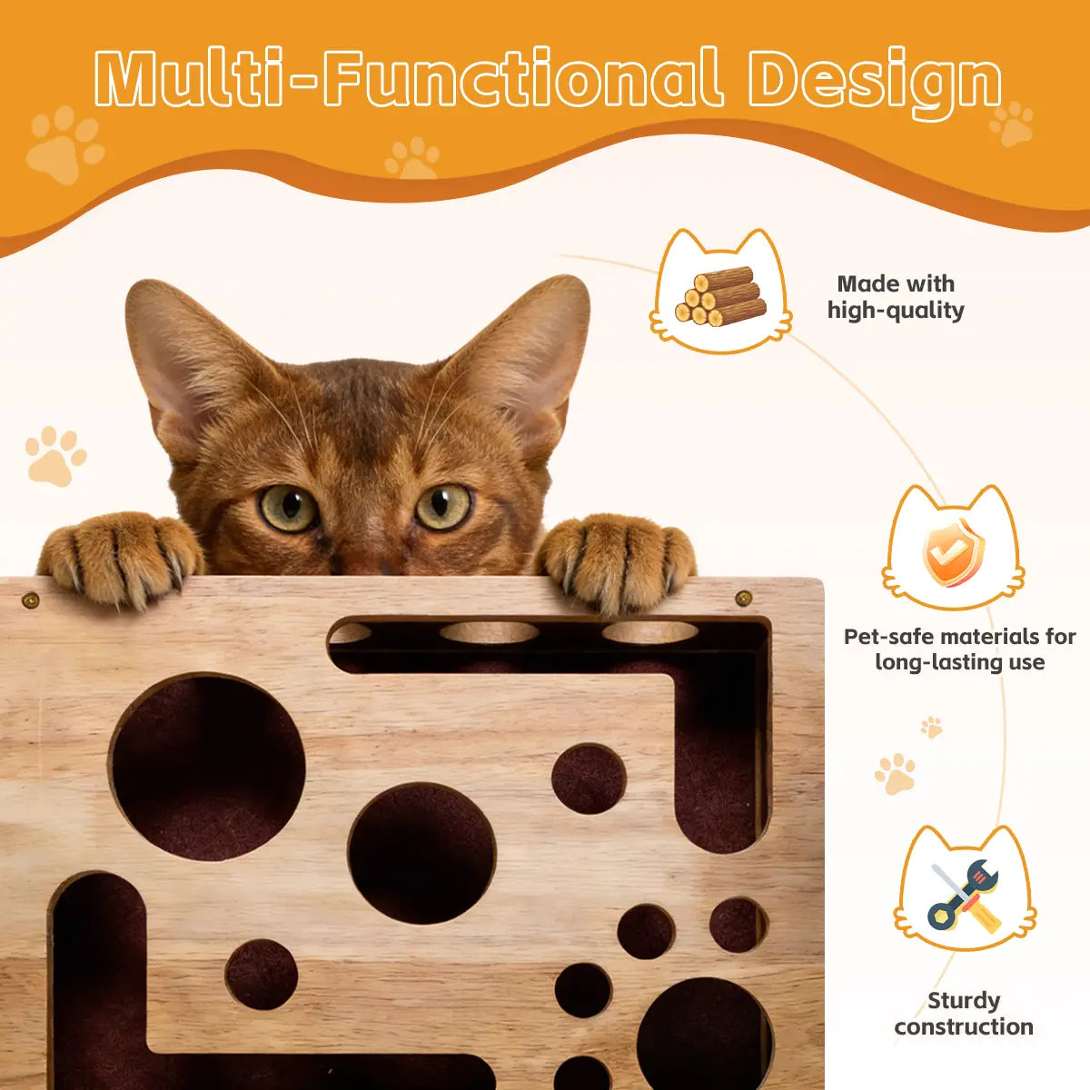 Furongpet™ Cat Scratch Puzzle Nail File Box