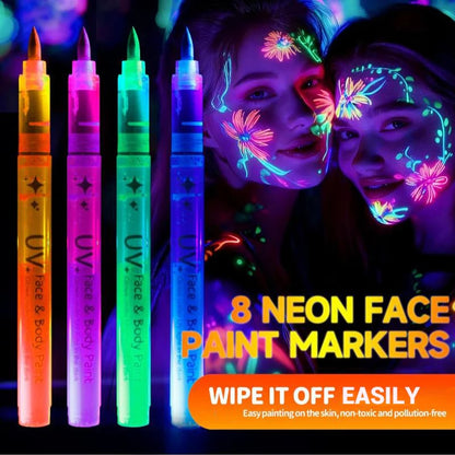 Light-Up Face and Body Art Marker Set