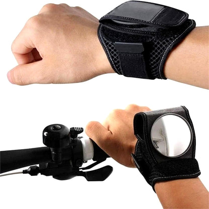 🚴 Bicycle Wrist Rearview Mirror ✅ Adjustable Safety Reflector for All Riding