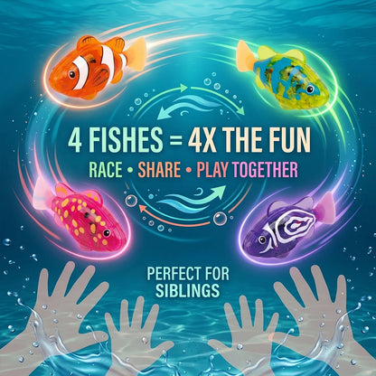 LED Auto Swimming Electronic Pet Fish Bath Toy