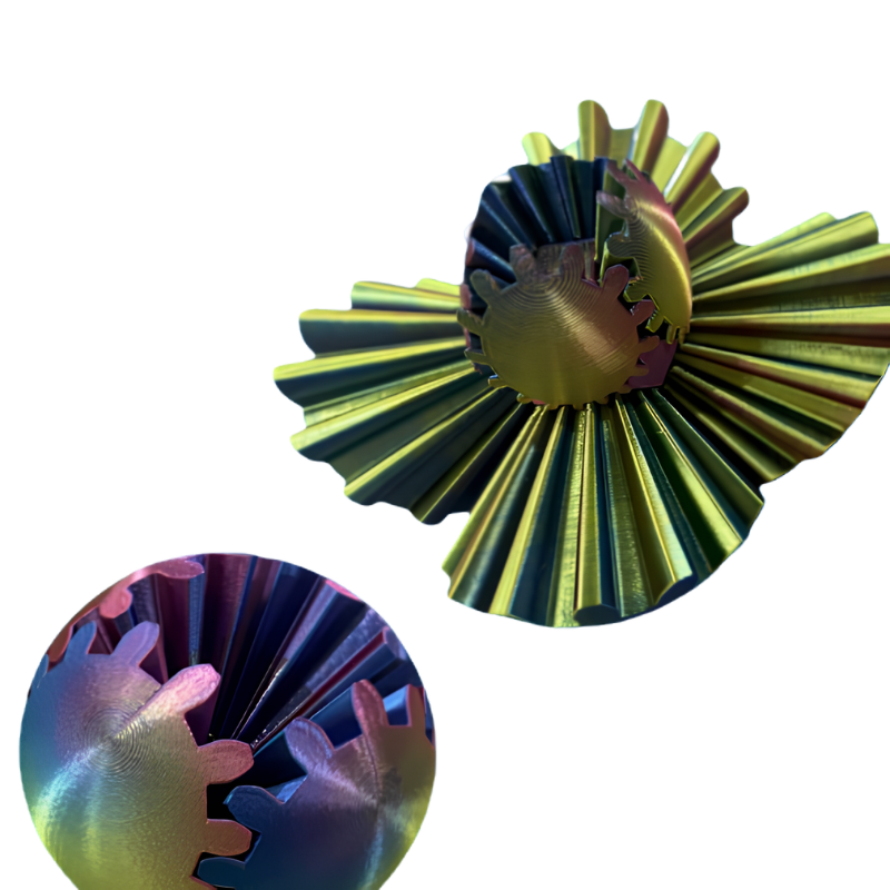 Stress-Relieving Gear 3D-Printed Fidget Ball