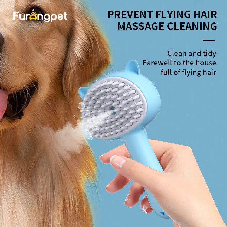 Rechargeable Mist Pet Grooming Brush for Dogs & Cats