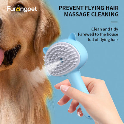 Rechargeable Mist Pet Grooming Brush for Dogs & Cats