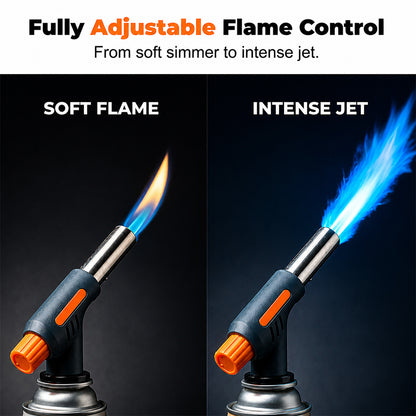 Portable Adjustable Butane Torch Lighter