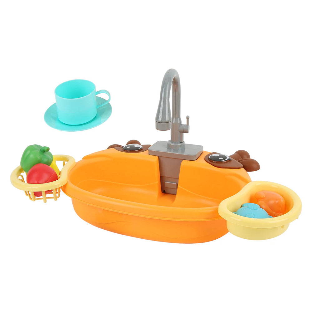 Kids Electric Dishwasher Sink Toy – Water Circulation Pretend Play Set