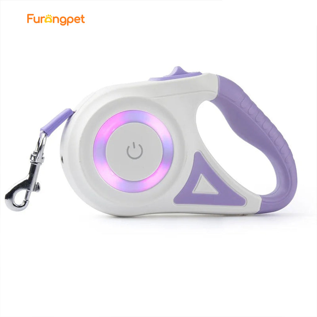 Automatisk LED-Hundkoppel med Ficklampa（196 in）