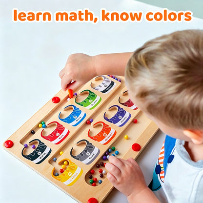 Magnetic Color & Number Counting Maze