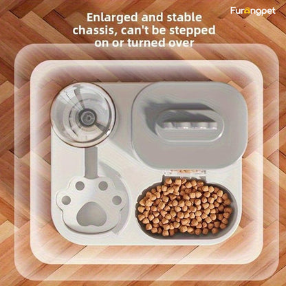 2-in-1 Gravity Pet Feeder and Water Dispenser Station