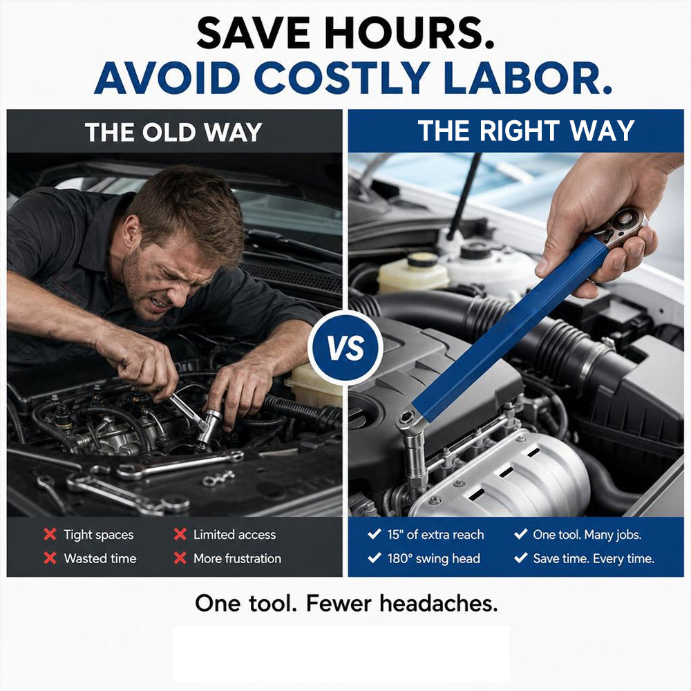 Offset Extension Wrench For Hard-To-Reach Bolts✅