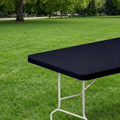 ✨ Stretch Fabric Table Cover | Elastic Edged, Waterproof & Reusable