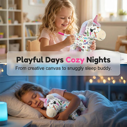DIY Unicorn Plush Toy | Color-In Craft Kit