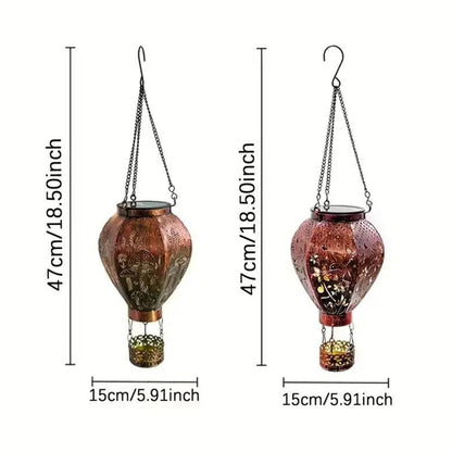 🌞 Solar Hot Air Balloon Garden Lantern