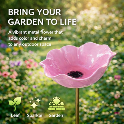 Furongpet™ Handmade Metal Flower Garden Stake Beautiful Outdoor Decor That Never Fades