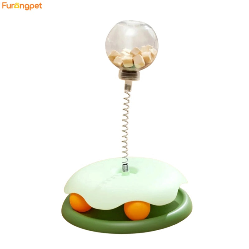 Cat Puzzle Food Leaking Ball Toy – Interactive Treat Feeder for Cats and Dogs