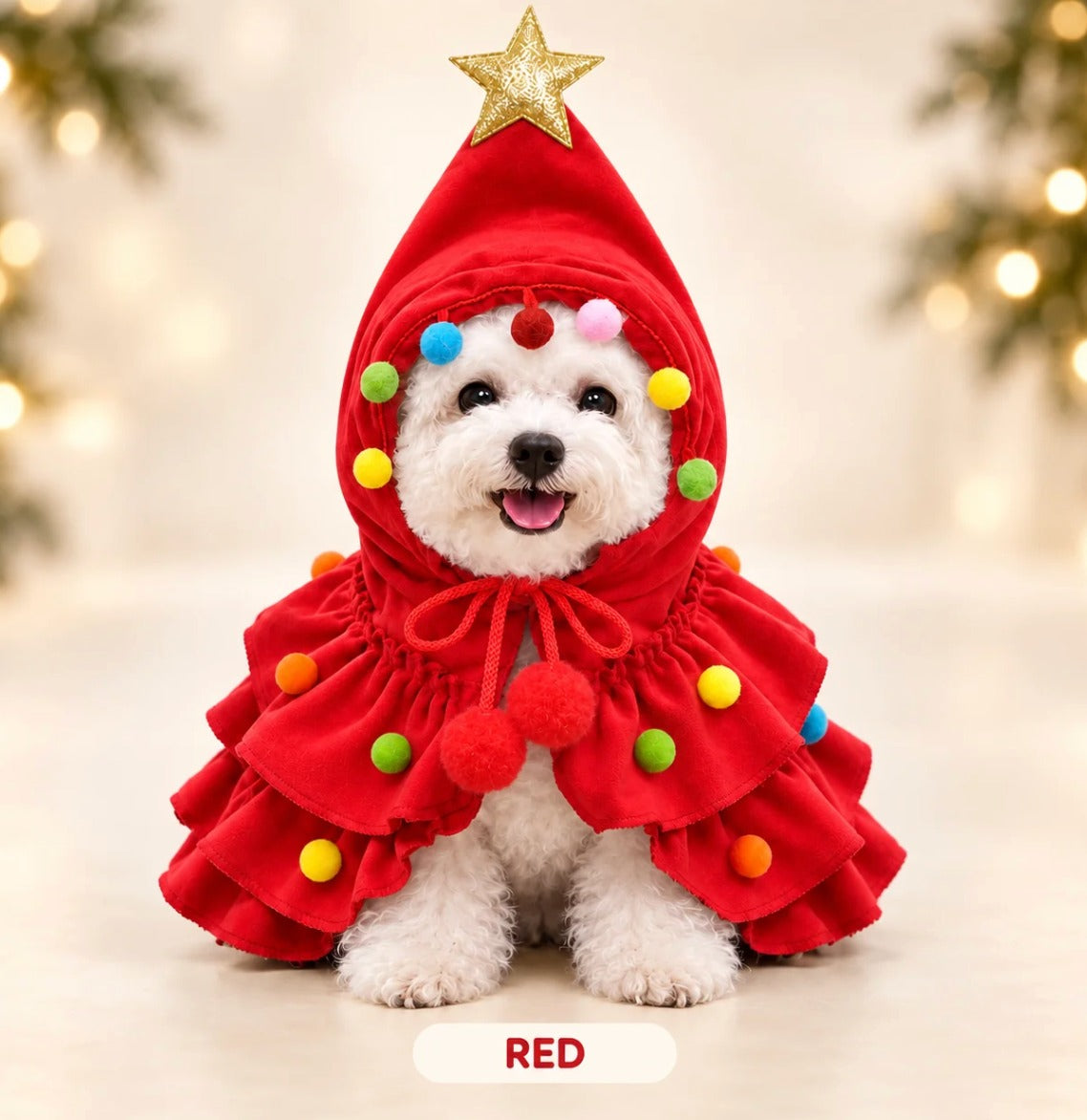 🎄🐶Christmas Tree Pet Costume