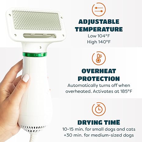 Pro 2-in-1 Dog & Cat Grooming Blow Dryer