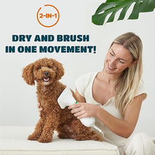 Furongpet™ 2-in-1 Dog Dryer with Slicker Brush for Small Dogs and Cats, Pet Hair Dryer, Dog Blow Dryer for Grooming with 300 Watts, 75-85 dB, Adjustable Temperature, Overheat Protection