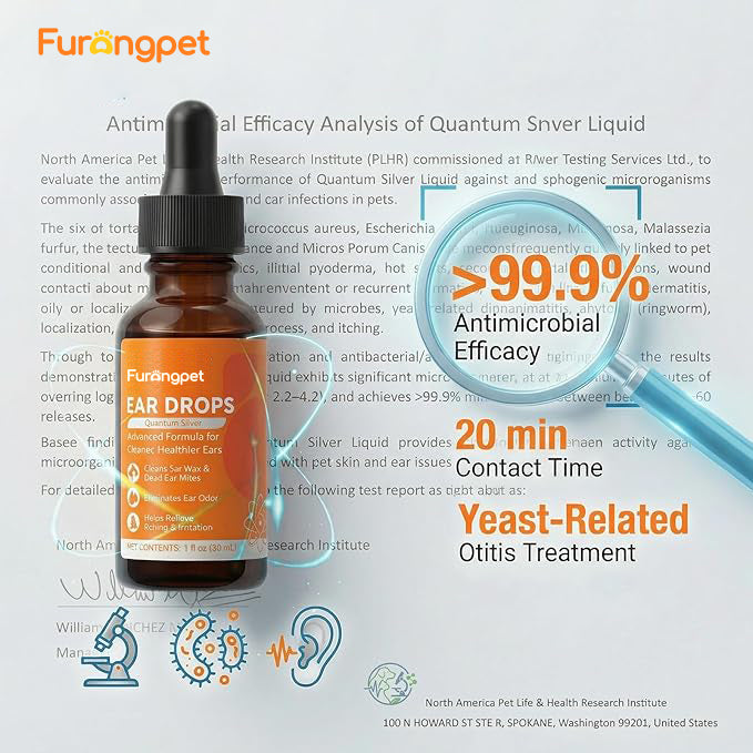 Safe Natural Dog Ear Cleaner for Itching Infection and Odor