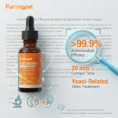 Safe Natural Dog Ear Cleaner for Itching Infection and Odor