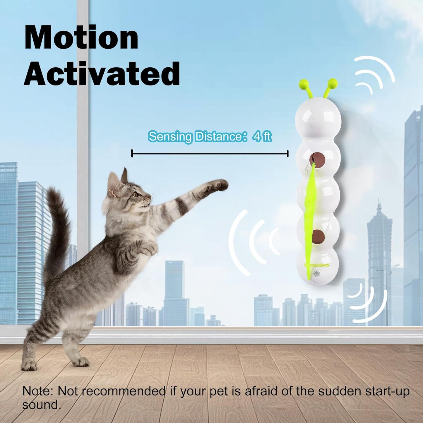 😽Smart Interactive Electric Caterpillar Cat Toy