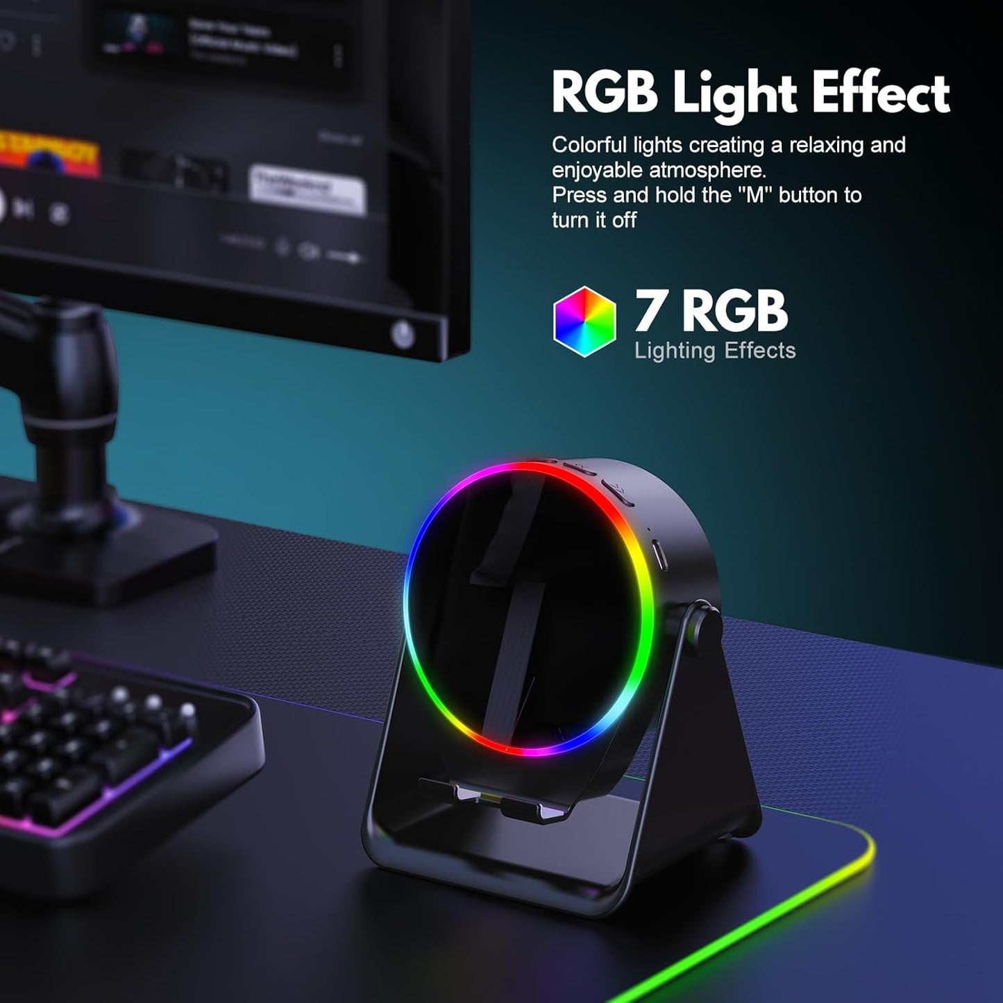 5-in-1 Wireless Bluetooth Speaker with RGB Light