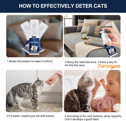 Furongpet™ Cat Training Spray – Stop Scratching, Protect Furniture