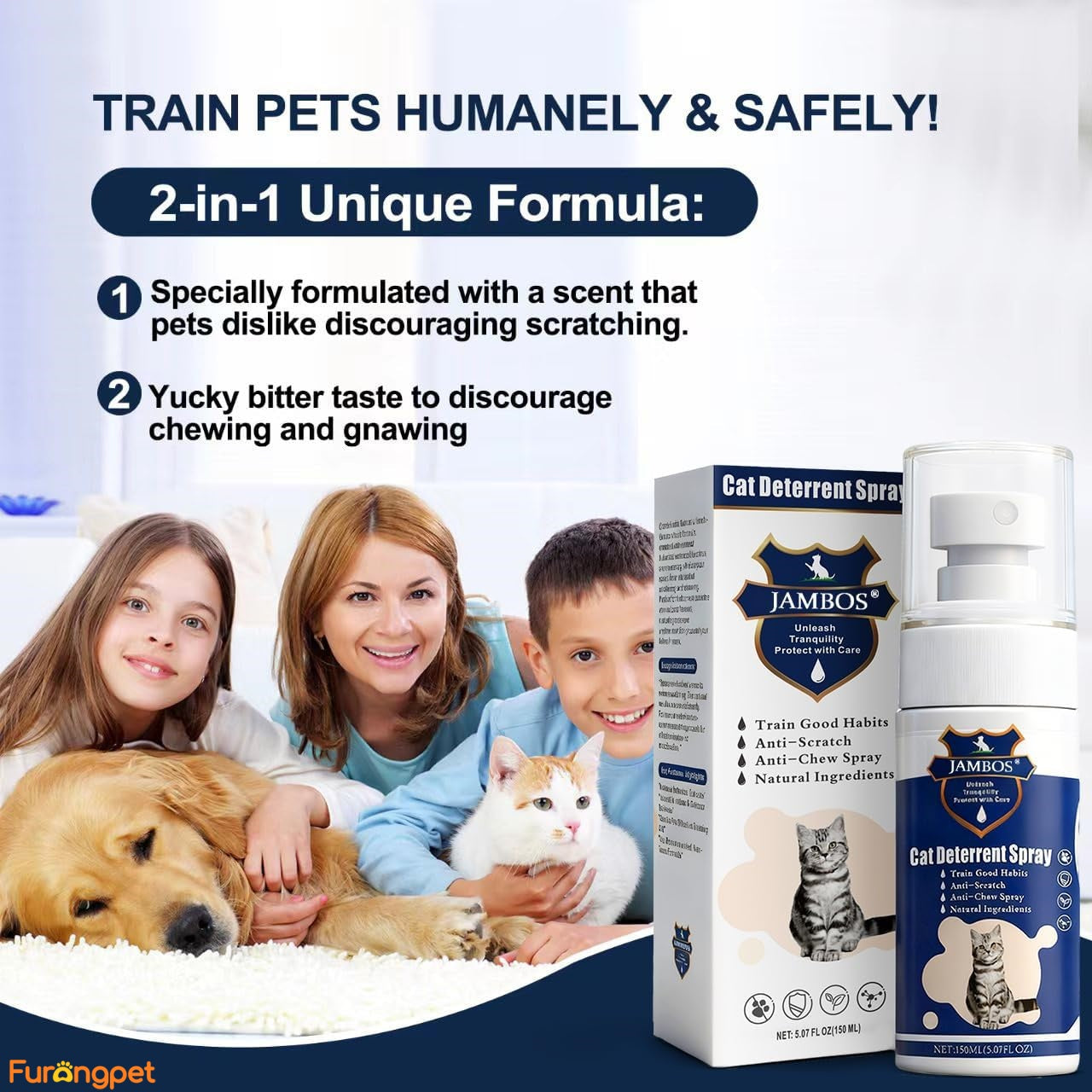 Furongpet™ Cat Training Spray – Stop Scratching, Protect Furniture