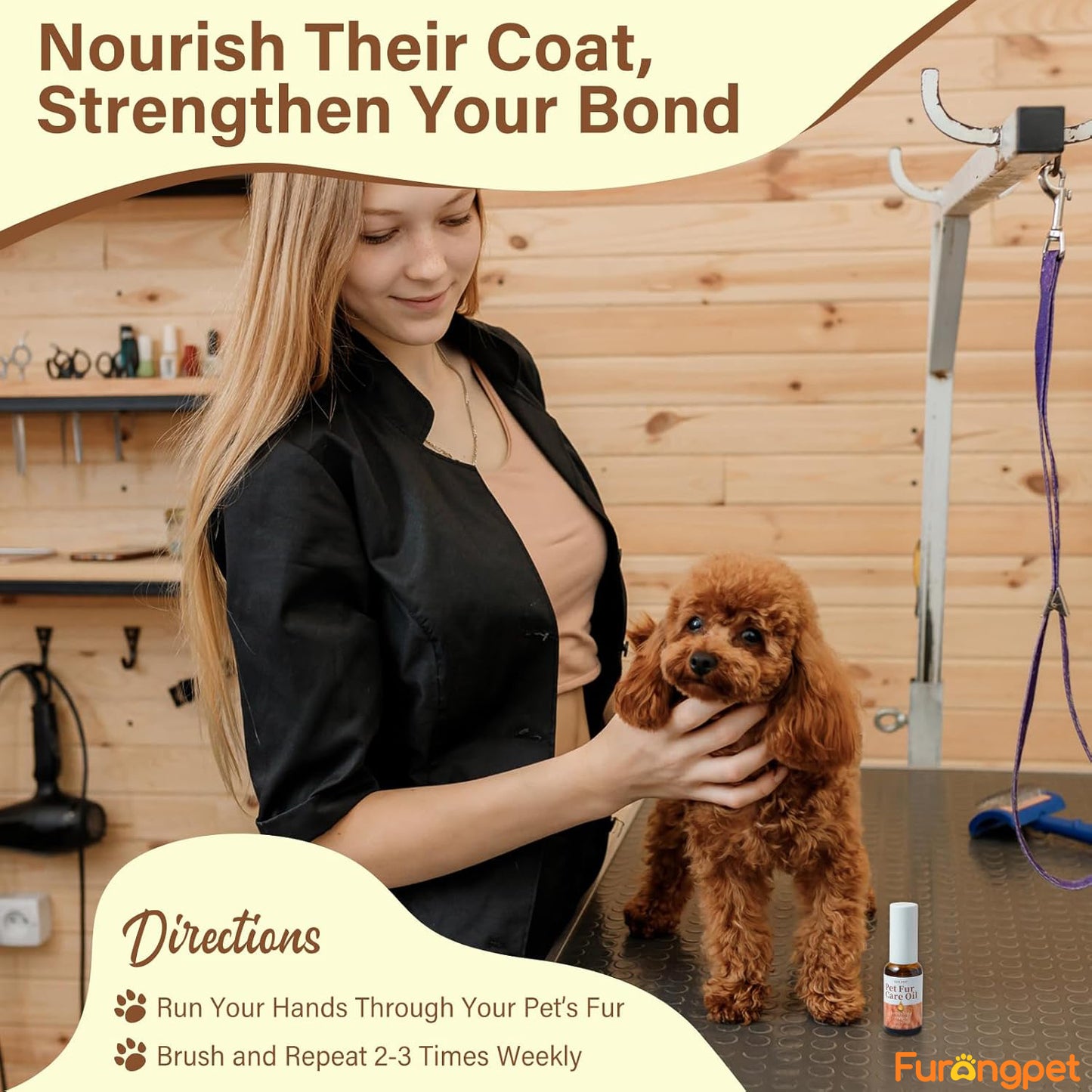 Furongpet™ Pet Leave-In Fur Oil – Shine, Smooth & Reduce Shedding