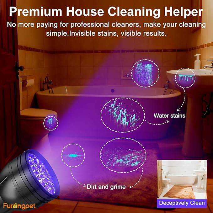 Furongpet™ 395nm UV Flashlight & Pet Urine Stain Detector