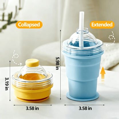 Collapsible Silicone Ice Ball Drinking Cup