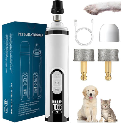 Upgraded Silent Dog Nail Grinder with 3 Speeds & LED Light