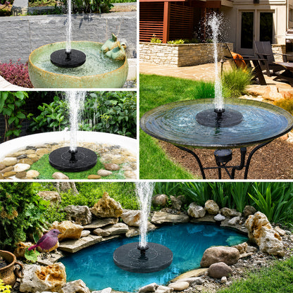 🌞2026 Upgrade 3.5W Solar Birdbath Pump with Color LED Lights💡