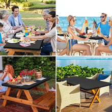 ✨ Stretch Fabric Table Cover | Elastic Edged, Waterproof & Reusable