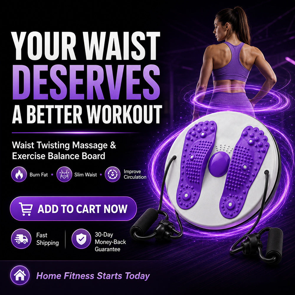 Waist Twisting Balance Board – Massage, Exercise, Fat Burning & Circulation Support