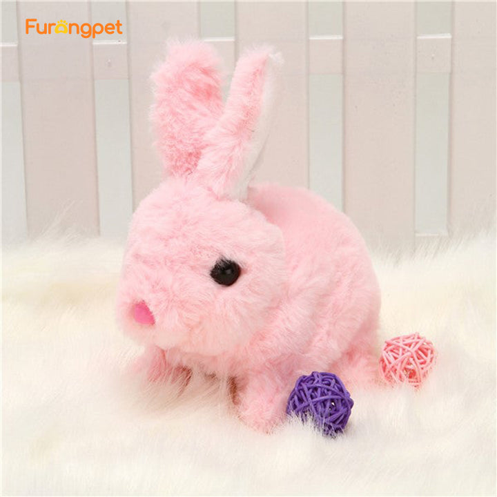 Interactive Walking and Talking Bunny Toy for Pets