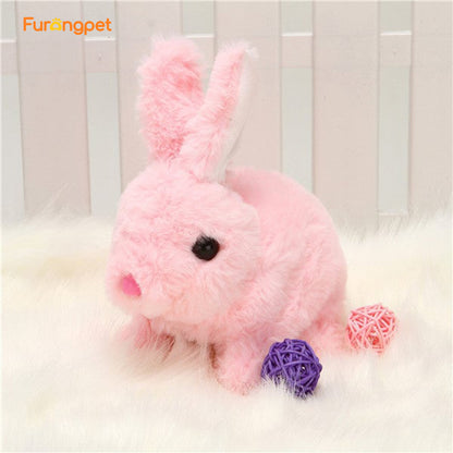 Interactive Walking and Talking Bunny Toy for Pets