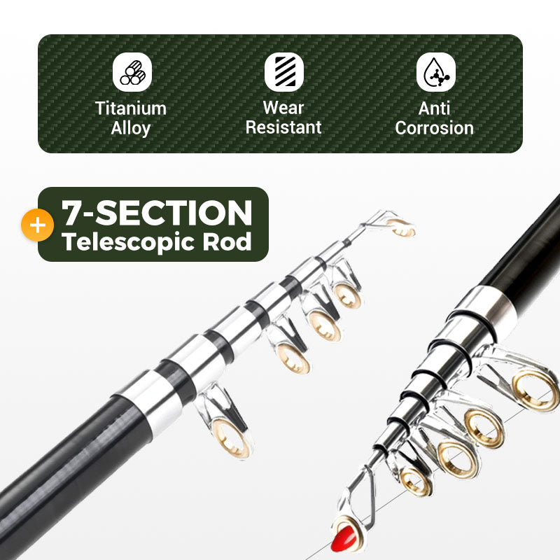 2026 Best Seller | Foldable Fishing Rod – Never Miss Another Cast!