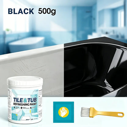 🥳Hot Sale Tile Tub Refinishing Paint Kit Covers Stains Cracks Easy DIY