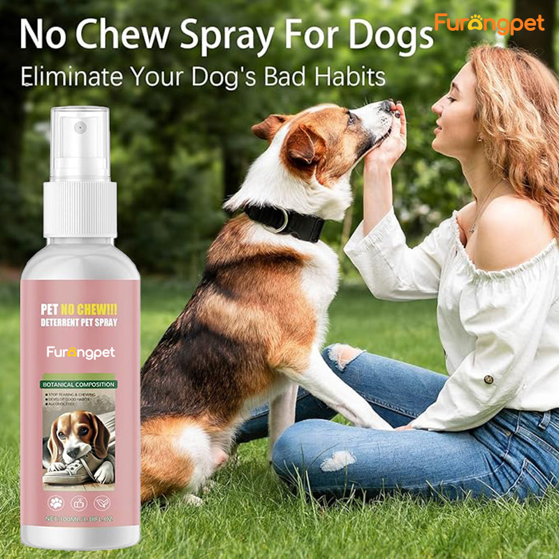 No-Chew Bitter Apple Spray - Protects Furniture & Shoes