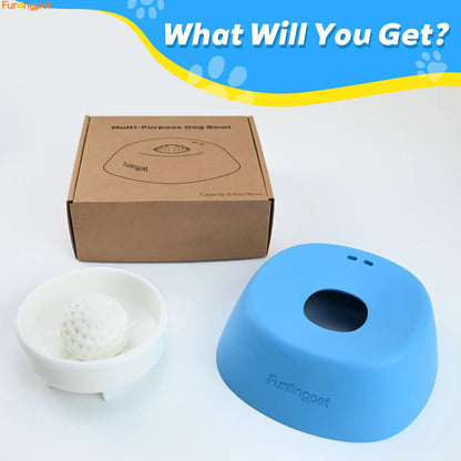 Furongpet™ No-Spill Rolling Ball Dog Licking Bowl for Treats